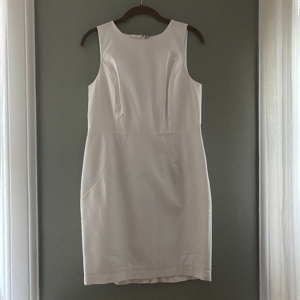 Ann Taylor white cotton dress